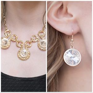 Necklace& earring set (gold/silver)!